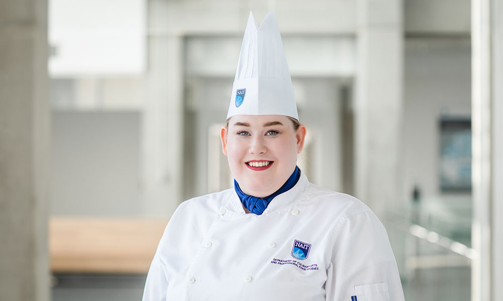 nait student Miranda Mcelwain and member of team nait for the 2023 ika culinary olympics