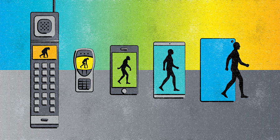 illustration of phones