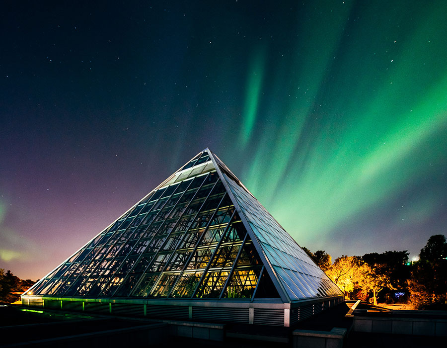 northern lights over edmonton, by photographer kevin tuong