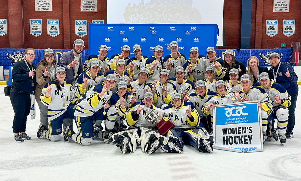 nait ooks womens hockey team acac gold medalists
