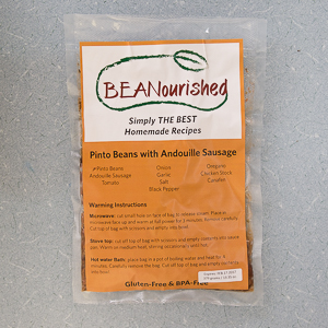 JR Shaw School of Business students developed the label and marketing for Beanourished, a line of heat-and-eat bean dishes developed at NAIT.