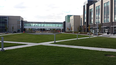 NAIT's first quad will host events and provide green space for relaxing.