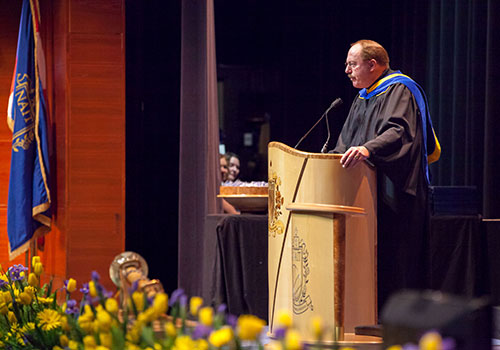 CJ Woods at the 2014 NAIT convocation