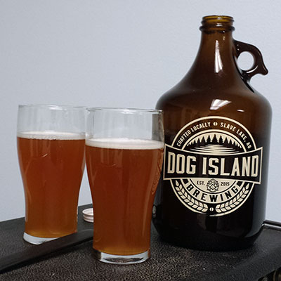DIBS berry raspberry wheat ale is one of Dog Island Brewing's top selling beers