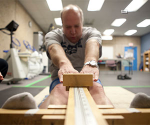 Glenn Feltham adopts a new fitness regimen as part of Project President, his introduction to NAIT.