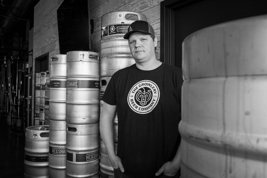 Kevin Danard, NAIT grad and co-founder of the Growlery craft beer brewery in Edmonton