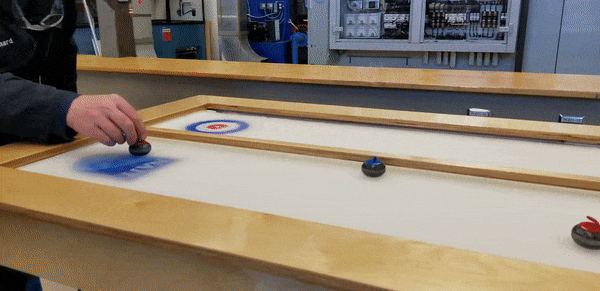 mini curling rink rink made by NAIT refrigeration mechanic program staff