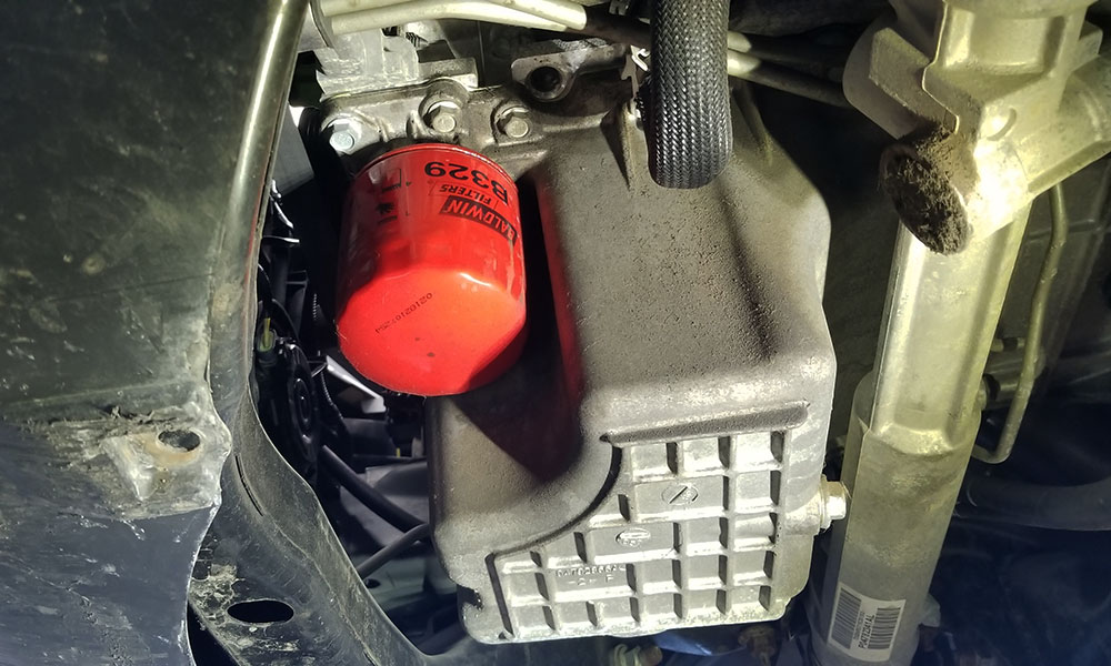 oil filter on a vehicle