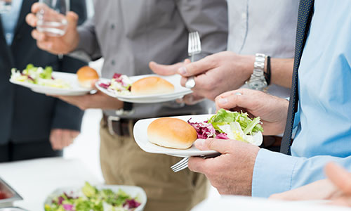 eat from a plate to control calorie intake, says NAIT registered dietician Nick Creelman