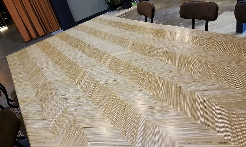 plywood table top at first edmonton general restoration company
