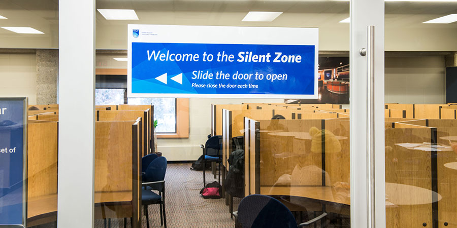 silent zone, student study area, nait, edmonton, polytechnic