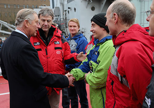 Spencer Smirl and his team meet with Prince Charles