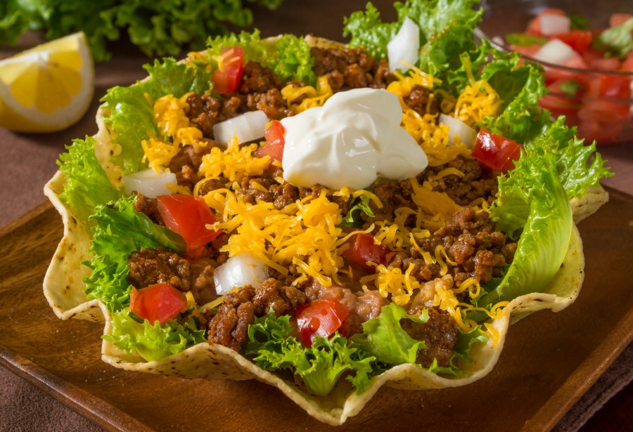 taco salad with ground beef