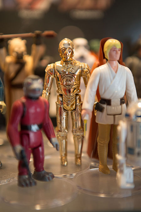 star wars figurines at Shane Turgeon's shop, Shades of Grey